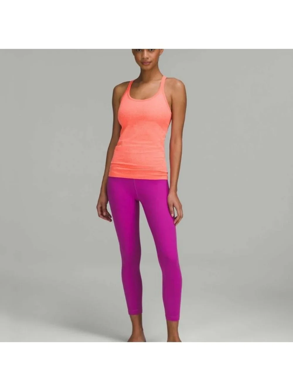 Lululemon Ebb to Street Tank Top Raspberry Cream